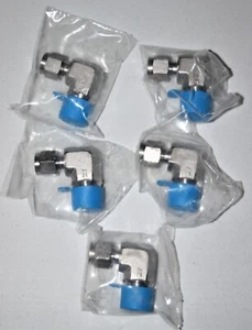 (5 Pcs Lot) 1/4 Tube x 3/8 MNPT 316ss Elbow Fitting Generant Bi-Lok DLN-4-6-SS - Picture 1 of 3