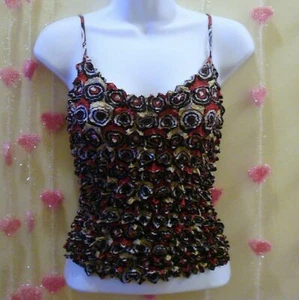 SEXY NEW FASHION POPCORN Spaghetti Strap BLOUSE SHIRT PA02E30 - Picture 1 of 1
