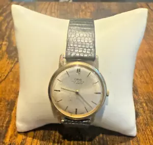 Rare Vintage Gold Plated 17 Jewel Mechanical Oris Swiss Watch Full Working Order - Picture 1 of 7