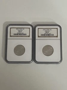 2005-D&P SMS 25C Oregon State Quarter NGC MS67 - Picture 1 of 2