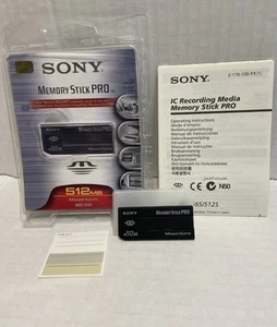 SONY 512MB Memory Stick PRO MagicGate MSX-512S - Authentic - Picture 1 of 1
