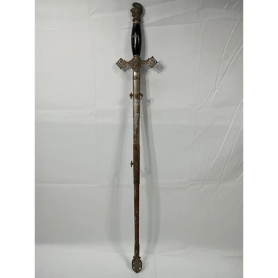 Винтажный масонский церемониальный меч — «Уильям Харрис» — реставрационный предмет - Изображение 1 из 4