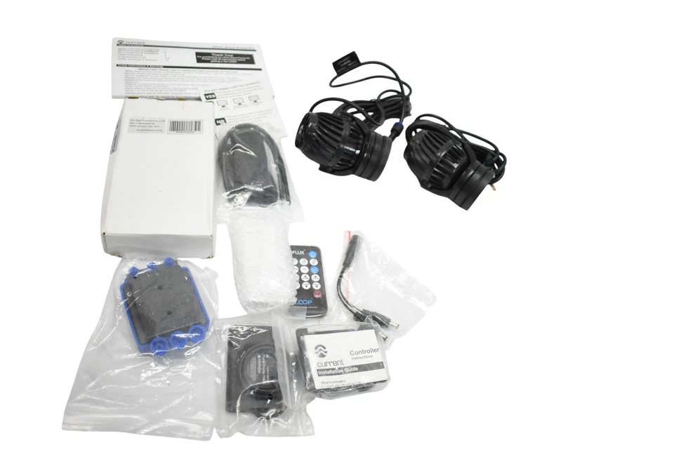 Kit de bomba de onda de acuario eFlux actual EE. UU. Controlador de doble bucle remoto 24 V alimentación Foto 1 de 4