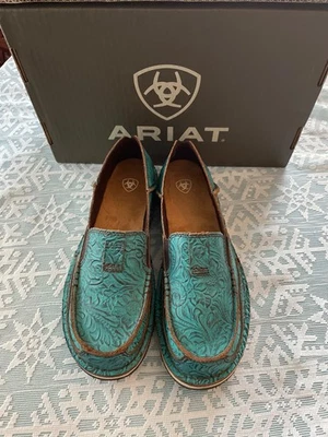 Mujer Ariat Cruiser Zapatos Turquesa 7.5 Nuevos Foto 1 de 4