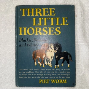 DREI KLEINE PFERDE Blackie, Brownie und Whitey von Piet Worm 1958 - Bild 1 von 10