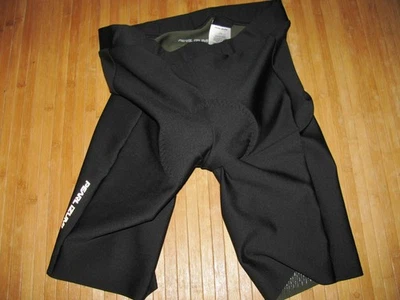 PEARL IZUMI Cycle Shorts Size LARGE Nylon Poly Spandex BLACK with CONTOUR PAD - Image 1 of 3