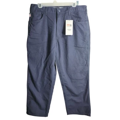 Carhartt FR Flame Resistant Loose Fit Canvas Utility Work Pant Navy 36x30 BN0159 - Image 1 of 4