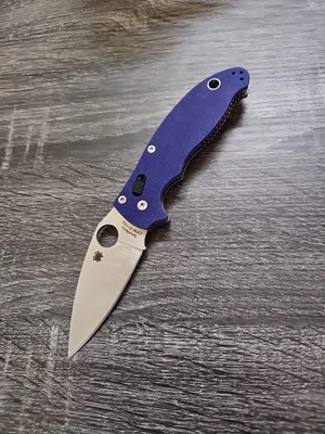 Cuchillo Plegable Spyderco Manix 2 - Hoja de Acero Azul G10 S110V, Segundo de Fábrica  Foto 1 de 4