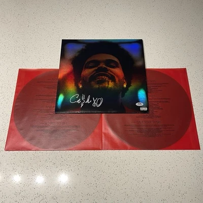 现金 XO 签名 The WeekND AFTER HOURS HOLOGRAPHIC VINYL ALBUM 亲笔签名 PSA 正品证书 — 第 1/4 张图片