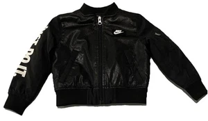 Schwarze Nike Kleinkind Bomberjacke 2T leicht wattiert - Bild 1 von 7