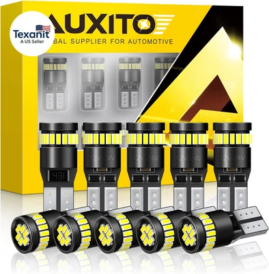 194 LED Light Bulb 6000K White 168 2825 W5W T10 Wedge 24-SMD 3014 Chipsets LED R - Image 1 of 4