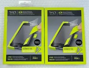 TYLT Alin Screen Protector for iPhone 5 (4 pack) - LOT OF 2 - Picture 1 of 3