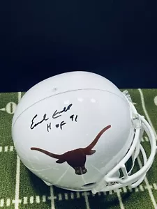 EARL CAMPBELL SIGNIERT TEXAS LONGHORNS FS REPLIKAT HELM HEISMAN WINNER 1977 - Bild 1 von 3