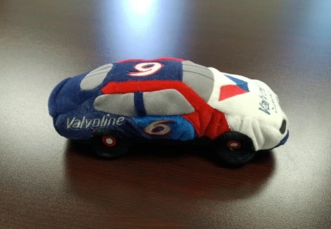 VTG NASCAR Beanie Racers Valvoline #6 Mark Martin Plush Car 1998 Stuffed Beanie Cover