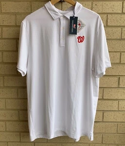 Vineyard Vines Washington Nationals Edgartown Polo - White - Men's Size XL - NWT - Picture 1 of 7