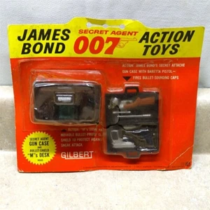 Vintage Gilbert James Bond 007 Secret Agent Action Spielzeug auf Karte, Zubehör - Bild 1 von 12