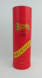 Kahlua Rum & Coffee Liqueur Red Delicioso Tin with Recipes - Picture 1 of 6