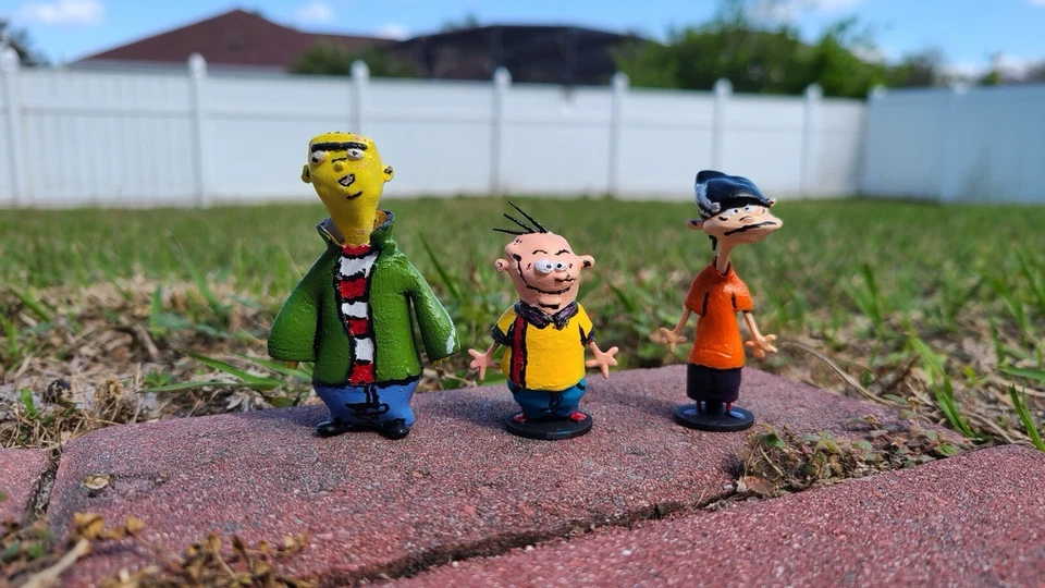 Conjunto de bonecos ed edd n eddy impressos em 3D 4” de altura - Imagem 1 de 1