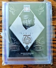 2014 Panini Hall of Fame 75th Anniversary Sapphire 06/15 Jackie Robinson #18 HOF