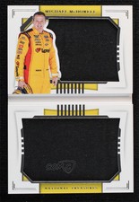 2021 Panini National Treasures Jumbo Booklet Duals Firesuit /25 Michael McDowell