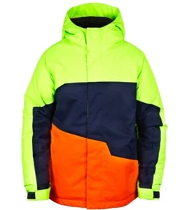 686 Boys Grid Snowboard Jacket (M) Mantis Green Colorblock L6W504 - Picture 1 of 1