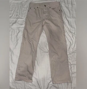 Essentials Fear Of God Youth Jeans Size 12 Beige Denim 30W Designer Streetwear - Picture 1 of 11