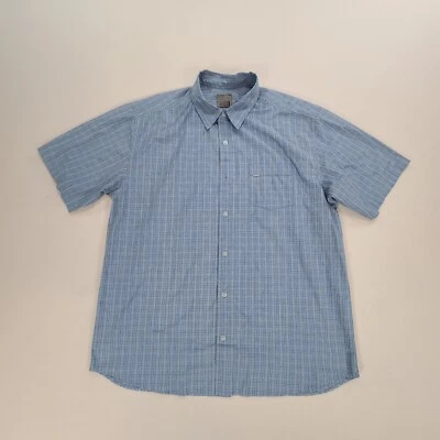 Quiksilver Shirt Adult Large Blue Button Up Shirt Surf Beach Casual Comfort Mens - Image 1 of 4