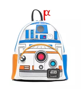 Mini mochila exclusiva Loungefly Star Wars R2D2 y BB8 Light Up Cosplay - Imagen 1 de 16
