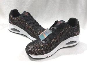 Skechers Street Uno Wild N Free Black/Leopard Women's Sneakers - Asst Sizes NWB - Picture 1 of 8