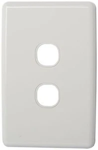 CLIPSAL® Compatible Classic 2 Gang Wall Plate - Picture 1 of 2