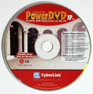Vintage CyberLink Power DVD XP 4.0, Windows Software CDROM with CD-Key - Picture 1 of 1