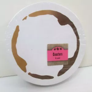 FUN GAG KAFFEE UNTERSETZER GETRÄNKEBECHER RING FLECK 8 KARTONUNTERSETZER ANGEBOT/8 PACKUNGEN - Bild 1 von 1