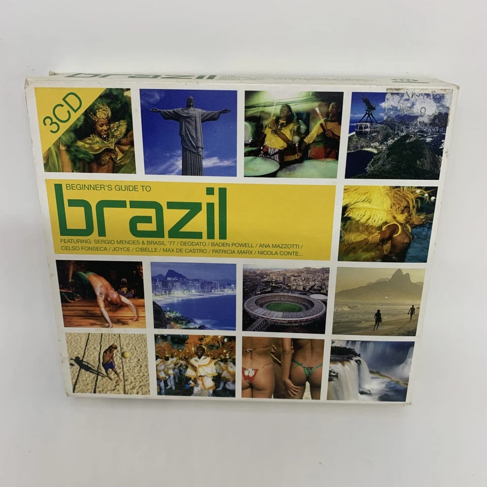 BEGINNER'S GUIDE TO BRAZIL *3 Disc* CD COMPILATION Acceptable Condition FREEPOST - Image 1 of 4