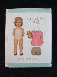 Túnica, vestido y pantalones cortos Oliver + S Puppet Show patrón tallas variables sin cortar - Imagen 1 de 3