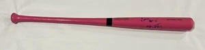 GEENA DAVIS LORI PETTY SIGNED PINK BAT LEAGUE OF THEIR OWN PROOF JSA COA - Picture 1 of 8