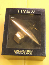 Brass Timex Collectible Mini-Clock Airplane Clock , New In Package