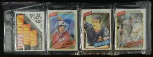 1980 Topps Factory Sealed Cello Rack Pack - 42 Sports Picture Cards 69 Cent Neu - Bild 1 von 4