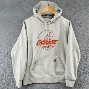 Carhartt Graphic Cream Boys Youth Sweatshirt Hoodie Hooded Size L (12-14) *Read* - Picture 1 of 15