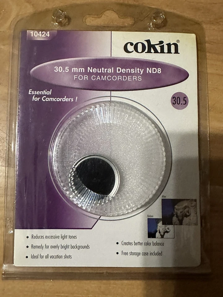 Genuine Cokin 30.5mm ND8 Neutral Dentisy Lens Filter ND-8 ND 8 Glass Filter 30.5 - Image 1 of 2