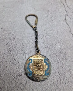 Keychain silver and enamel 925 TC-105 MEXICO, religious amulet, vintage rare. - Imagen 1 de 11