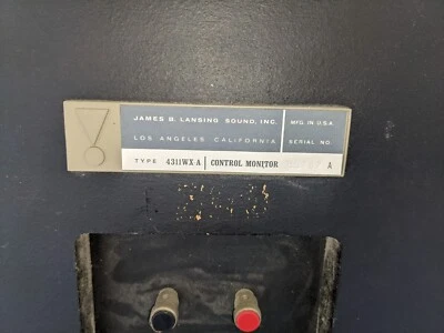 JBL 4311WX-A SPEAKERS PAIR 4311 vintage CONTROL MONITORS - Image 1 of 4