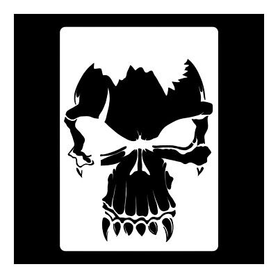 Skull #14 | Totenkopf Airbrush-Schablone | Ca. 20 X 14cm • 7.90€