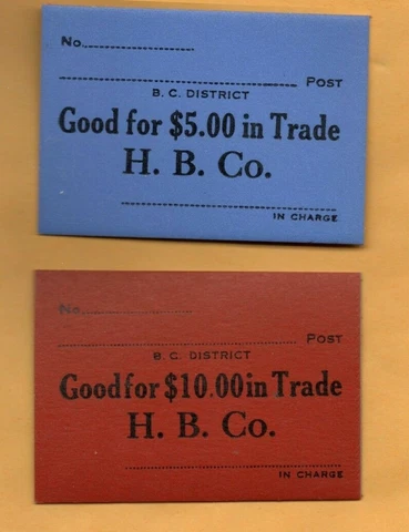 ➡ Hudson's Bay Company Fur Trade Script Set Cash CH-BC10-18-08Ra CH-BC10-18-10RA Cover