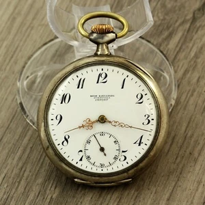 SELTENE 1910er OMEGA 19" Bror Kjellberg Sundsvall Import Schweizer SILBER Taschenuhr - Bild 1 von 9