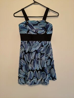 Zoë LTD Girls blue black Party Dress Holiday Hannukah Size 8 - Image 1 of 4