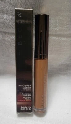 BECCA * Aqua Luminous Perfecting Concealer * DARK GOLDEN * 0 .18oz * BNIB - Image 1 of 4