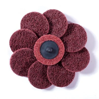 50x 2 inch Medium Surface Conditioning Discs Roll Lock Die Grinder Sanding Pads - Image 1 of 4