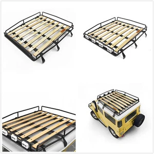 Metal Roof Luggage Rack Wooden Board For RC4WD 1/10 G2 Cruiser/FJ40 RC Car Set - Picture 1 of 11