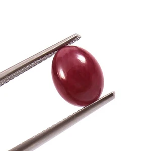 3.25 CT - 100% Natural CERTIFIED Mozambique Ruby Oval Cabochon Loose Gemstone - Picture 1 of 4