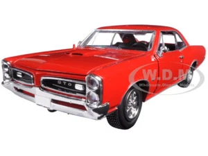 1966 PONTIAC GTO RED 1/25 DIECAST MODEL CAR BY NEW RAY 71853 A - Picture 1 of 6